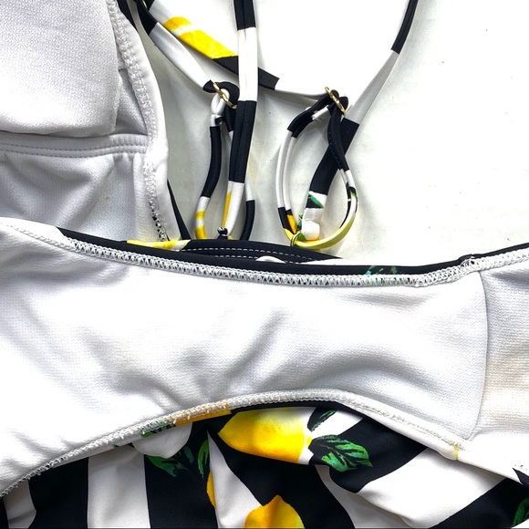 No Boundaries Fruity Stripe One Piece Swimsuit M - Picture 4 of 10